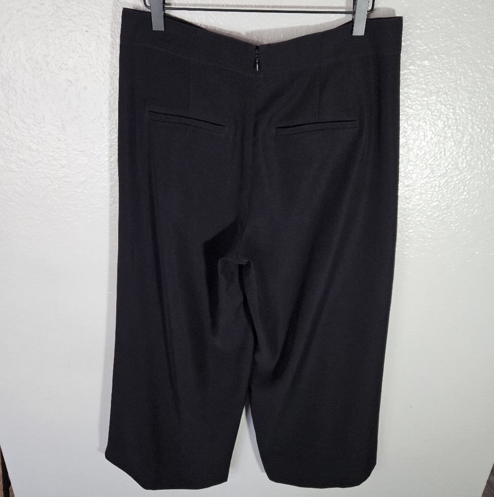 Vince Wide Leg Crop Pants Black Size 8 - Picture 7 of 13